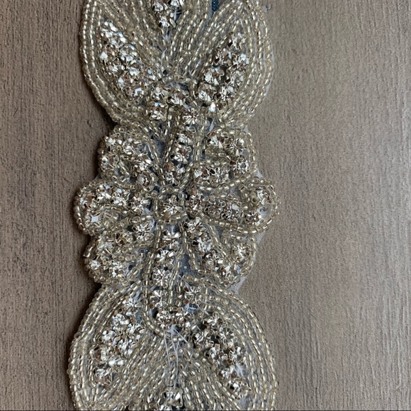 Rhinestone Bead Appliqué bling Headband, New - Picture 4 of 5